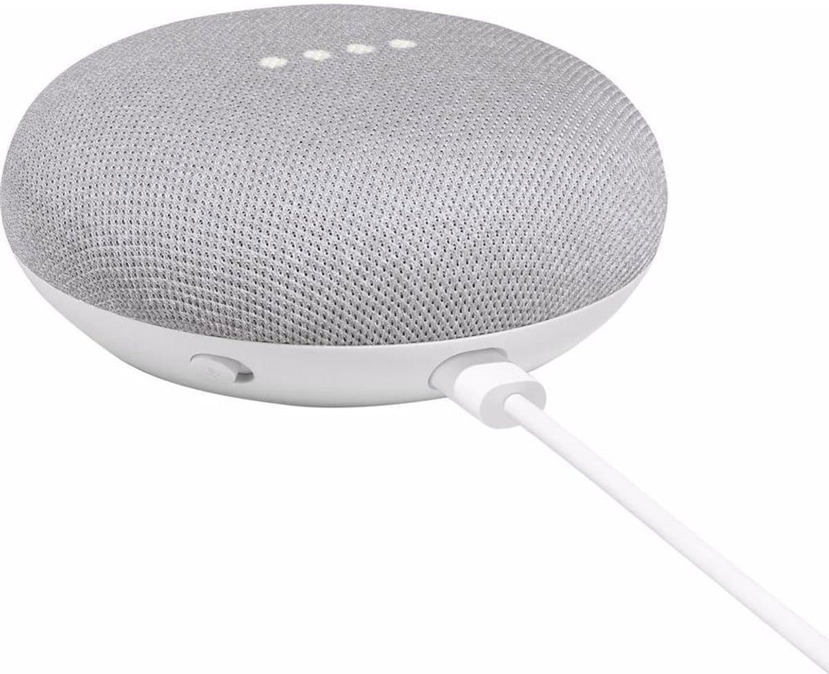 Google Home Mini Smart Speaker - Chalk (krijt/lichtgrijs)