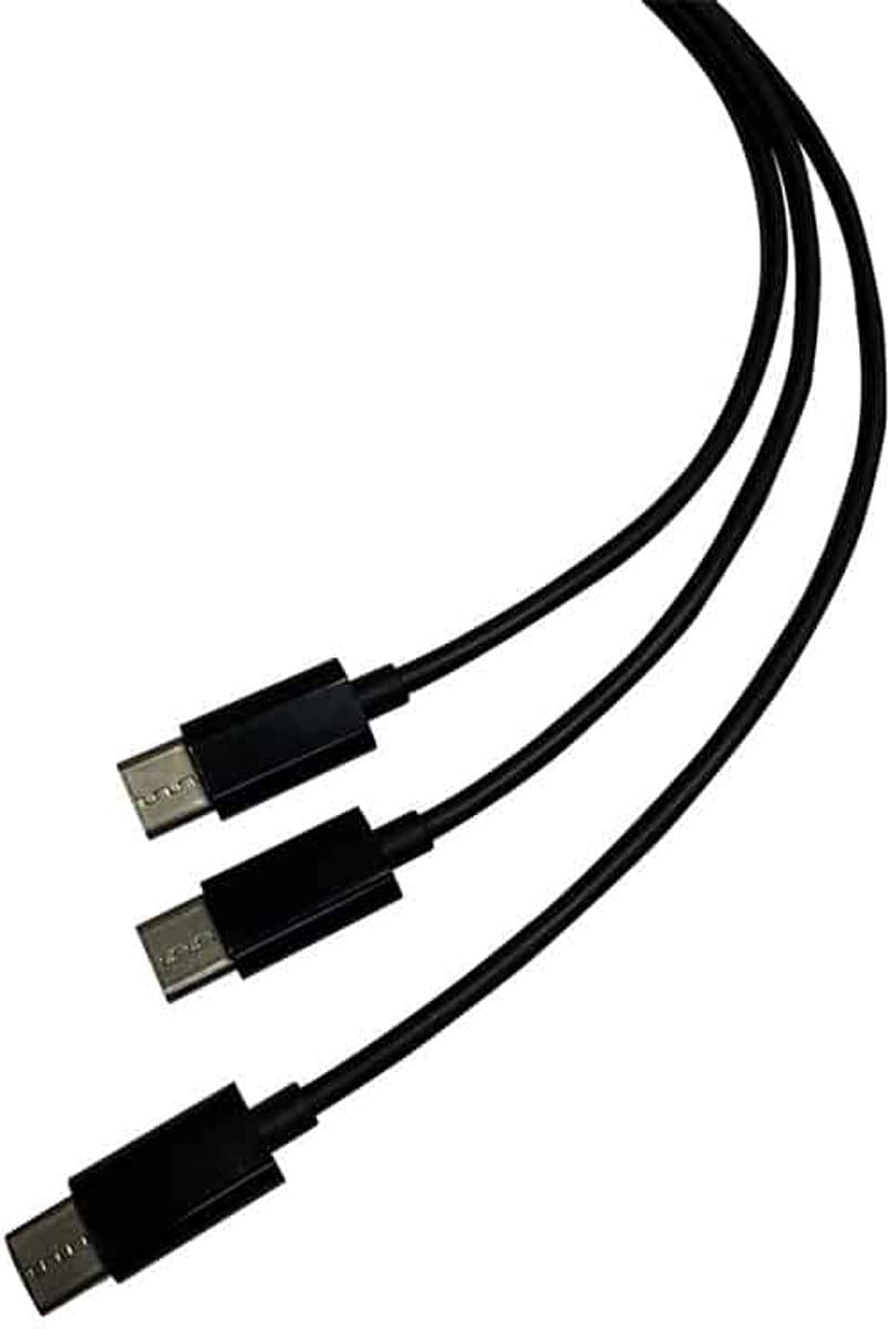 Dual Play & Charge Kabel Geschikt Voor PS5 Controllers - USB-C, Zwart