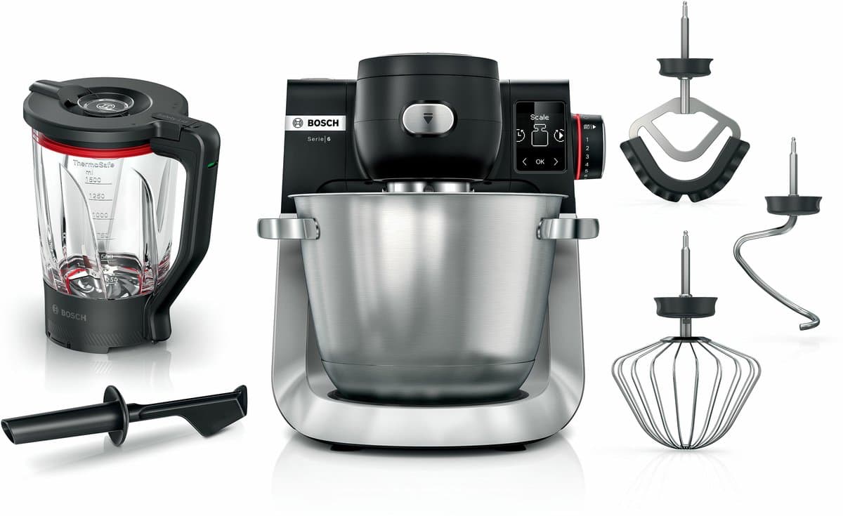 Bosch Serie 6 MUMS6ZS17 keukenmachine 1600 W 5,5 l Zwart, Roestvrijstaal