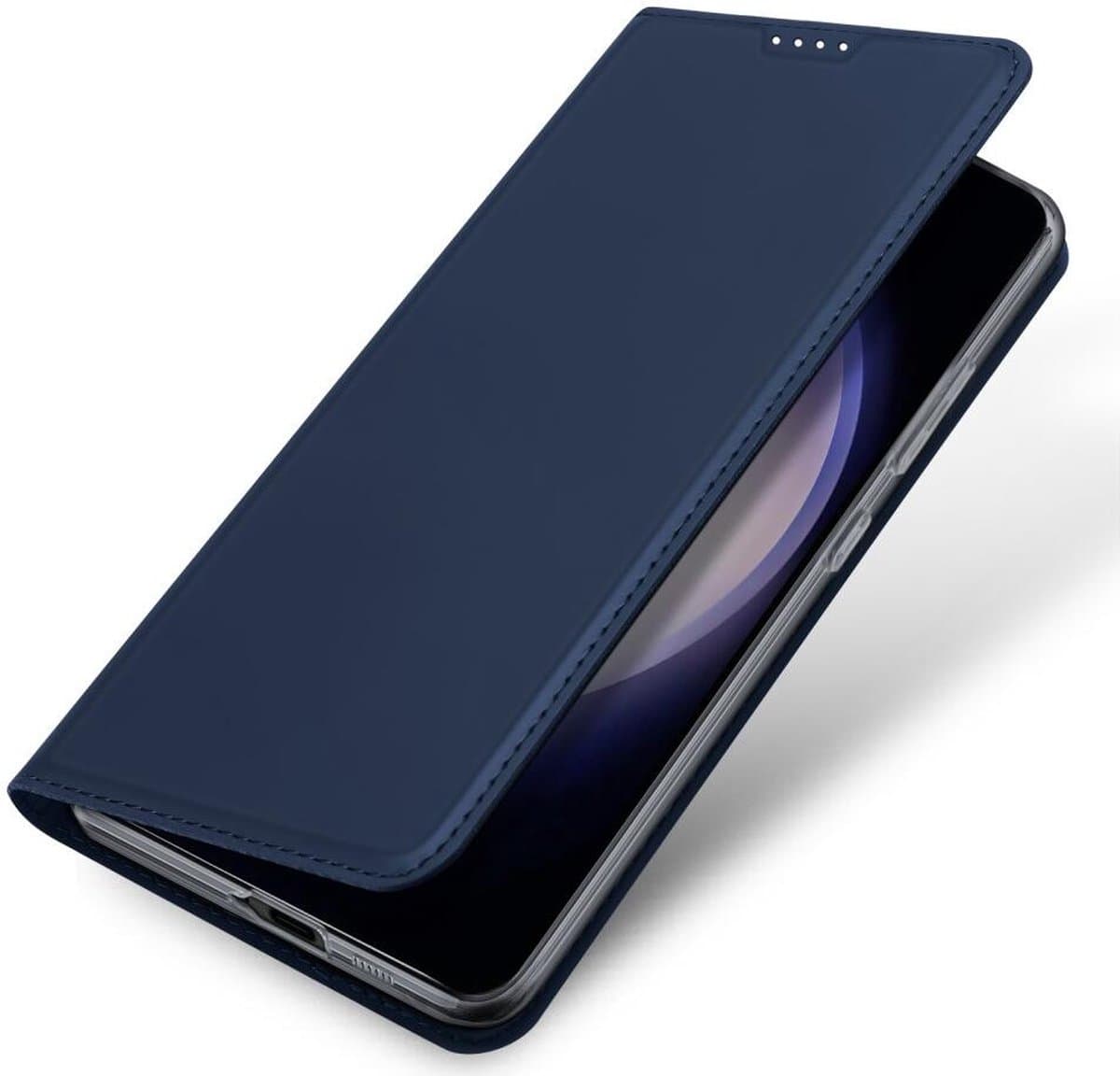 Dux Ducis - Telefoon Hoesje geschikt voor de Samsung Galaxy S24 Plus - Skin Pro Book Case - Donker Blauw