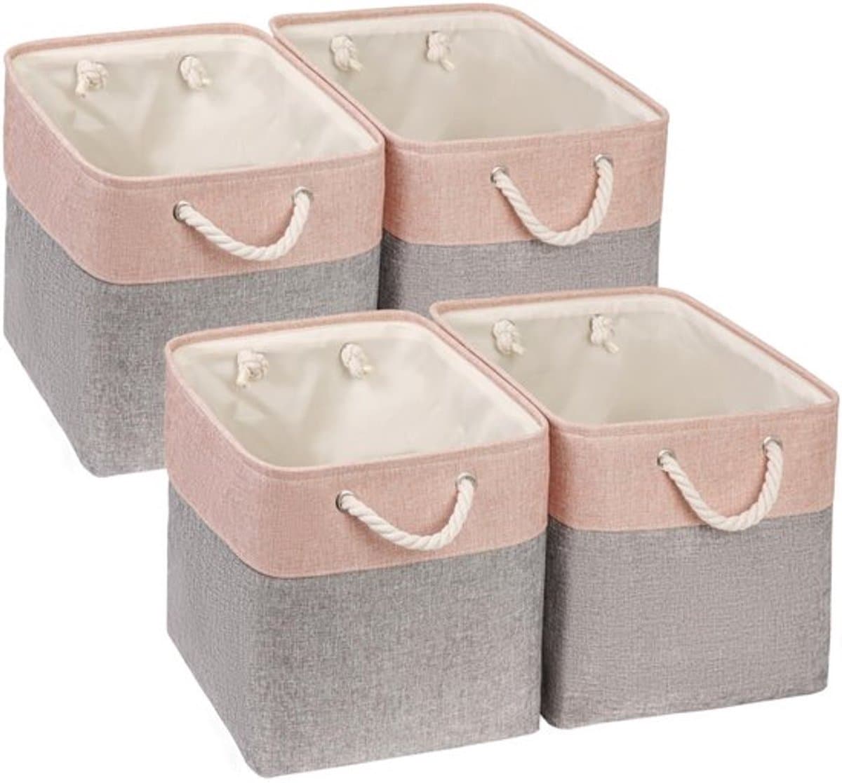 Aladdien - Opbergdozen - Organizer voor speelgoed en kleding - Grijsroze