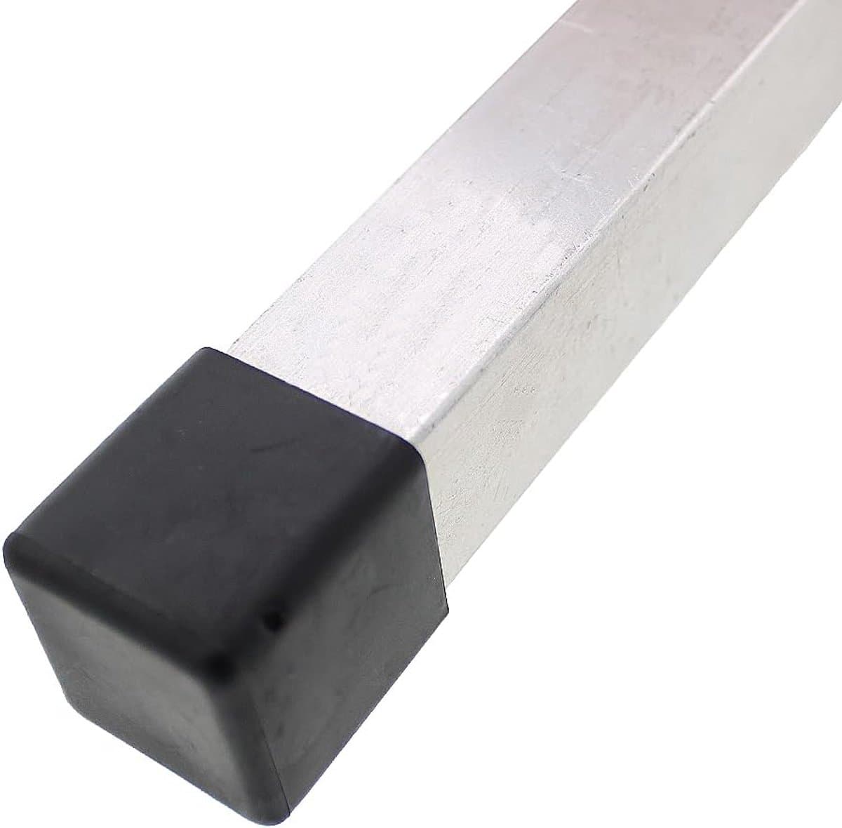 Vierkante Voetdoppen - Rubberen Stoppers - Meubels Beschermen - Set van 4 - 60 mm - Zwart