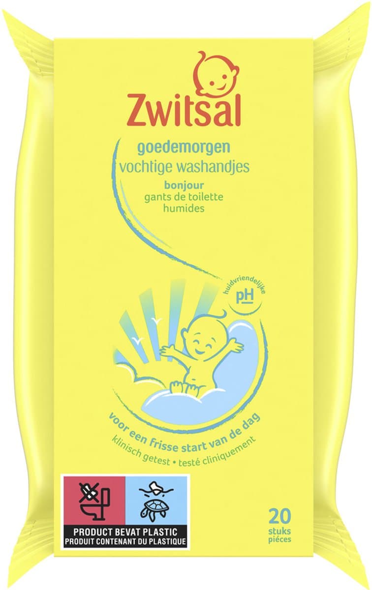 Zwitsal Baby vochtige washandjes 20 stuks