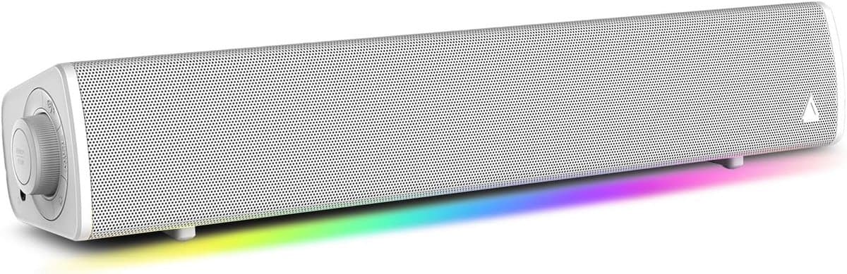 Compacte Soundbar - Gaming Geluid - Muziek Luisteren - SuperWide Technologie - 41 cm - Wit