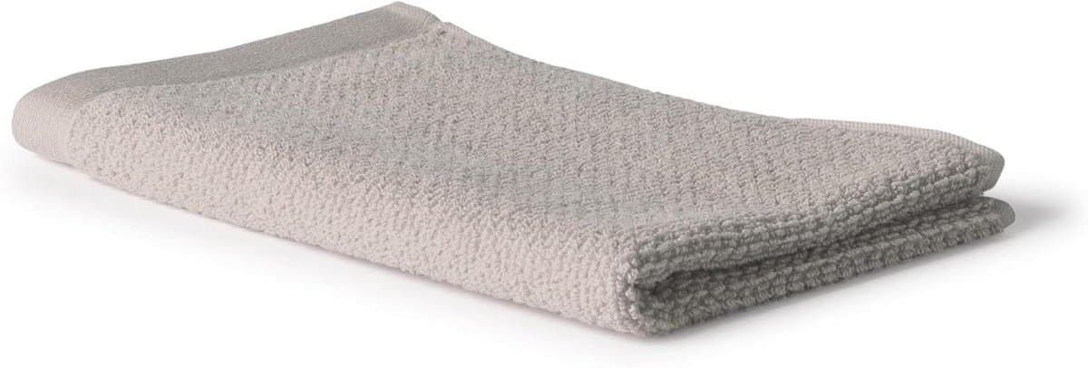 Gastendoekje Katoen - Handdoekje Badkamer - Hygiënisch Werken - Unieke Parelstructuur - 30 x 50 cm - Zilver Grijs