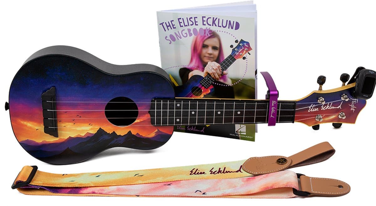 Flight: Elise Ecklund Travel Uke Bundle - Sunset