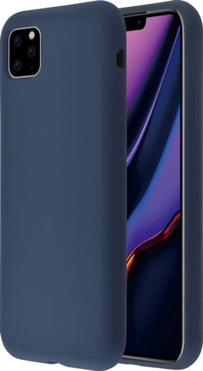 MH by Azuri liquid silicon cover - blue - for iPhone 11 Pro Max