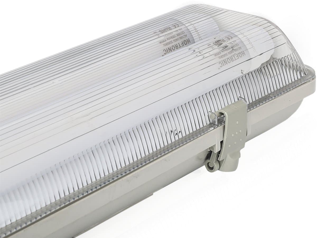 LED TL armatuur 120cm dubbel - T8 (G13) - 36 Watt 7200 lumen (200lm/W) - 6000K daglicht wit (860) - Flikkervrij - IP65 waterdicht - LED TL Lamp