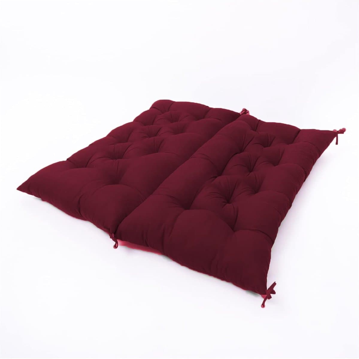 Tuinbank Kussen - Bankkussen met Rugleuning - Comfortabel Zitten - 8cm Dikke Demping - 150 x 100 cm - Donkerrood