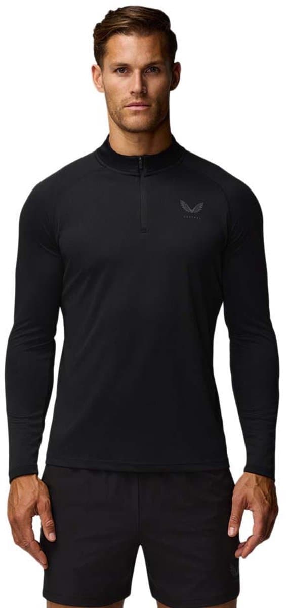 Castore Adapt Sweatshirt Met Halve Rits Zwart L Man