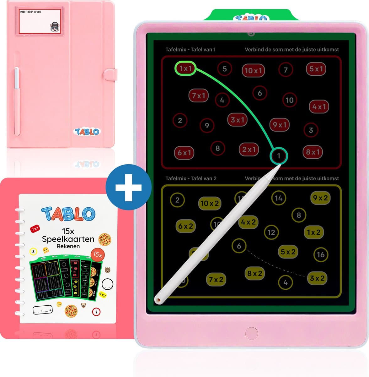 Tablo® - Rekenen Combi - LCD Tekentablet - Leren tekenen voor kinderen - Leren Rekenen - Maaltafels - Ik leer rekenen - Ik leer schrijven - Groep 3 - Groep 4 - Groep 5 - Groep 6 - Leren Tekenen - Leren Tekenen Voor Kinderen - Tekenbord - 12 inch