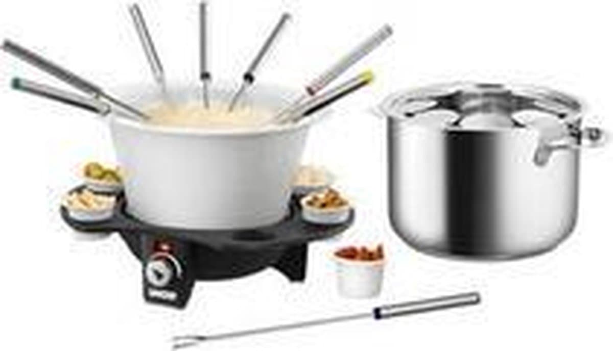 Unold 48645 Elegance - Elektrische Fonduepan - 8 Fonduevorkjes