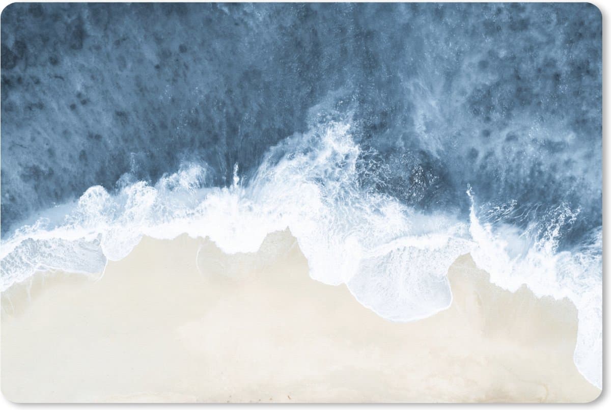 Muismat XXL 120x80 cm - Bureau onderlegger - Bureau mat Strand - Zee - Water - Natuur - Bureaumat - Gaming mousepad xl - Bureaulegger groot - Computer deskmat