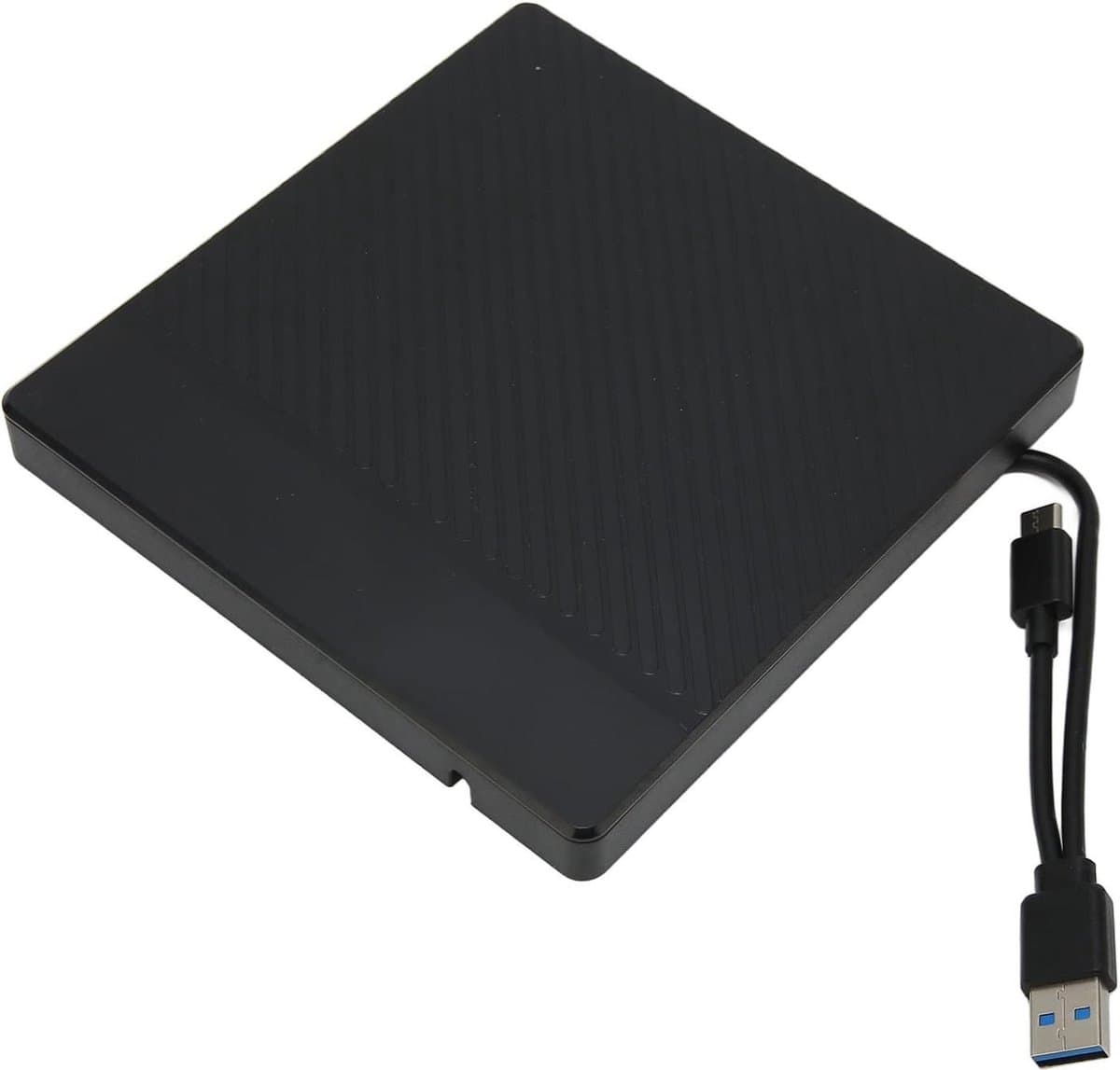 Draagbare Externe CD DVD Optische Drive Behuizing - Type A Type C USB 3.0 - 5 Gbps Transfer - USB 3.0 Externe CD ROM Reader Rewriter Writer Disk Duplicator Drive Case - voor Laptop PC