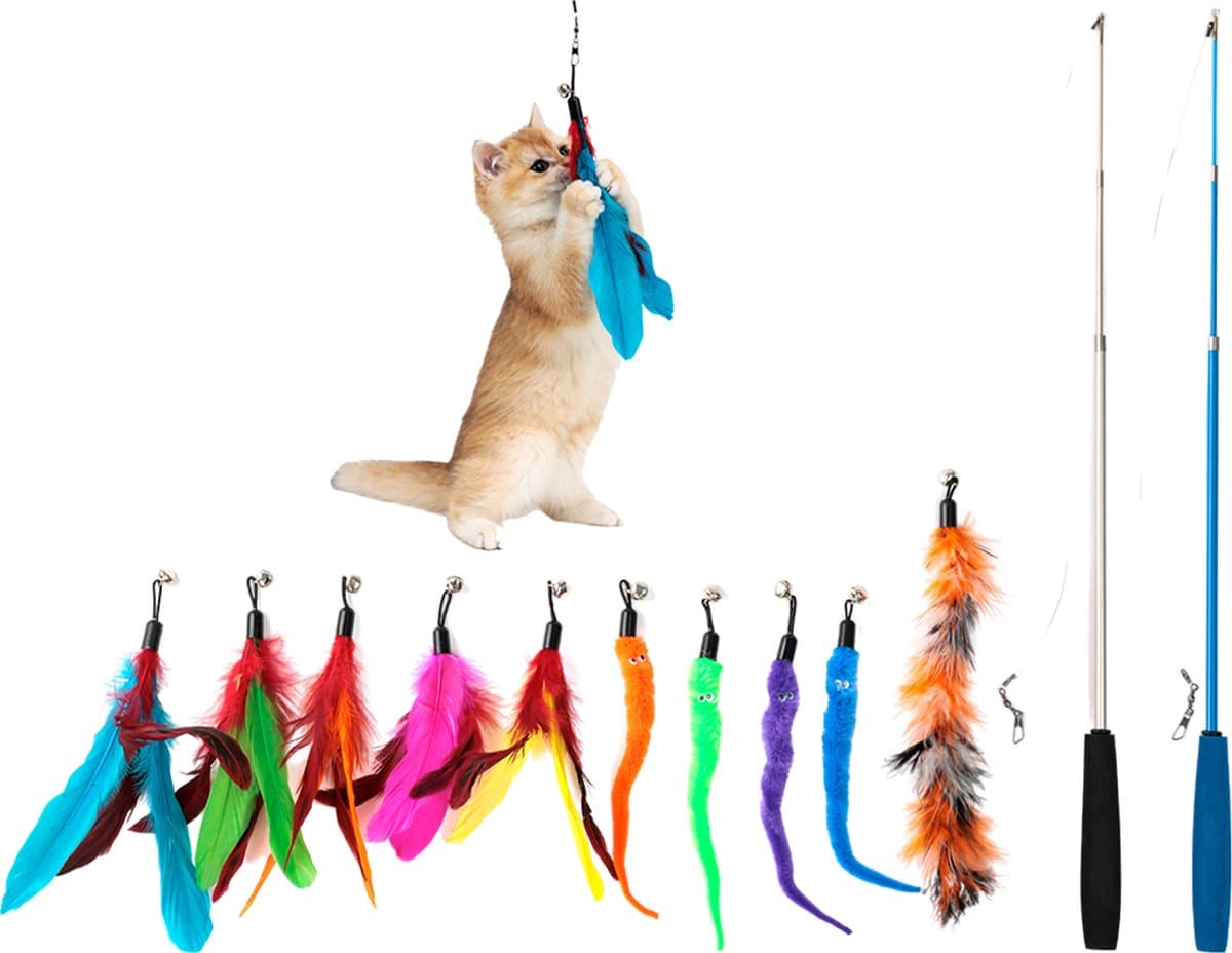 Purrr fect Katten Speeltjes - Katten Speelgoed - Veertjes