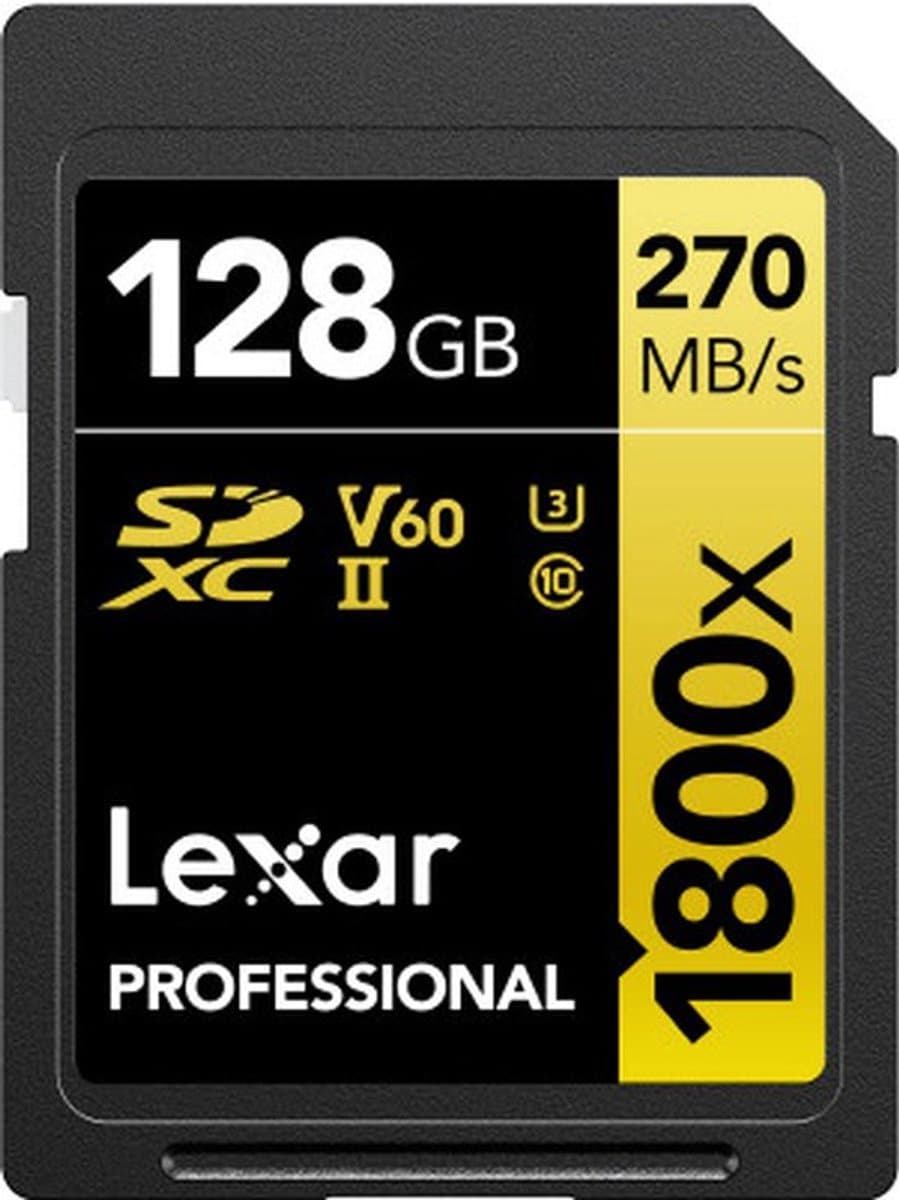 Lexar Professional SDXC 1800x GOLD 128GB 180MB/s