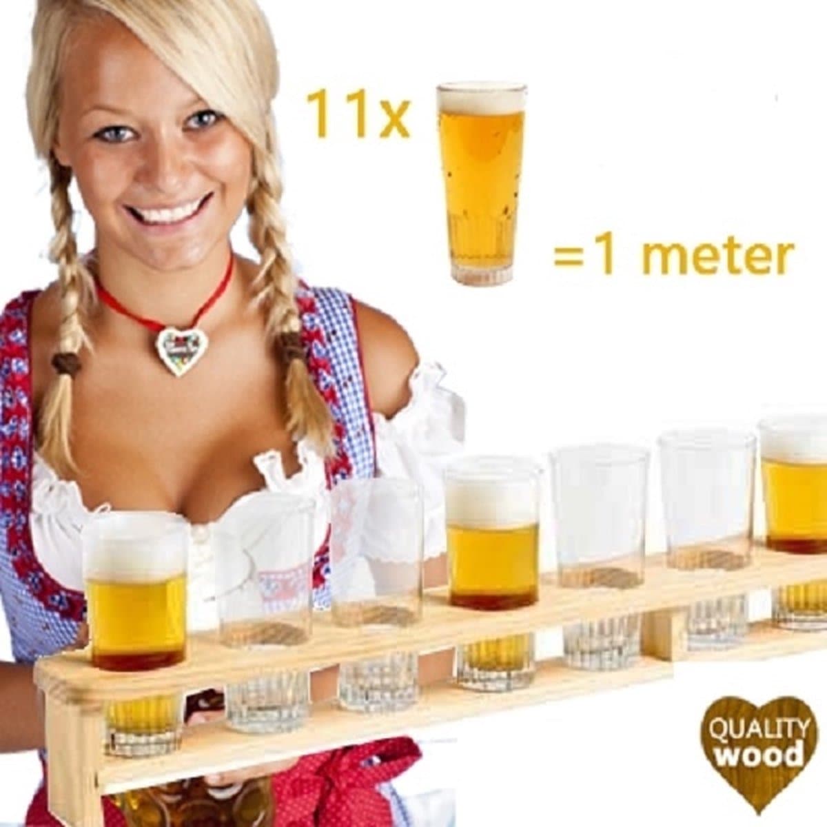 Kesper 68265 bierglashouder Hout, meter bier