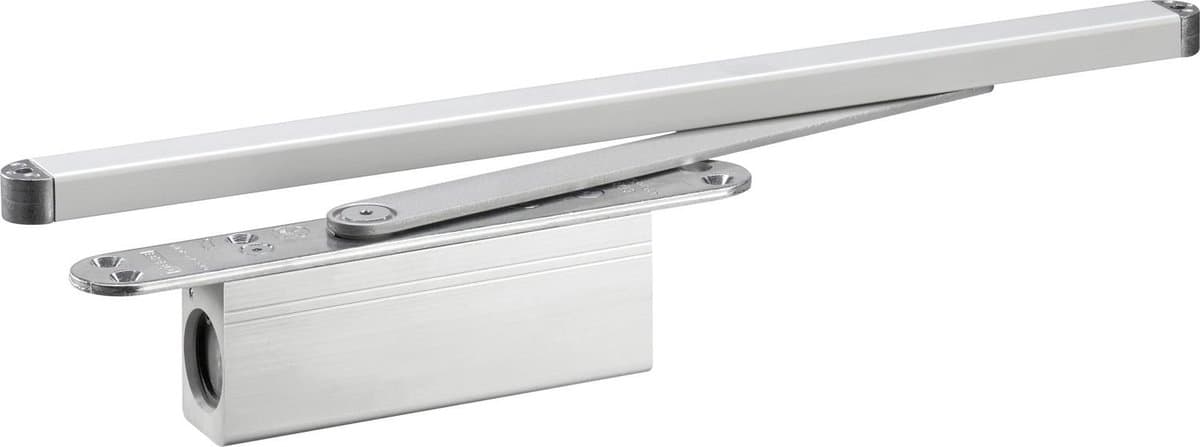 ActiveStop deurdemper voor inbouw montage, zilverkleur, voor houten deuren