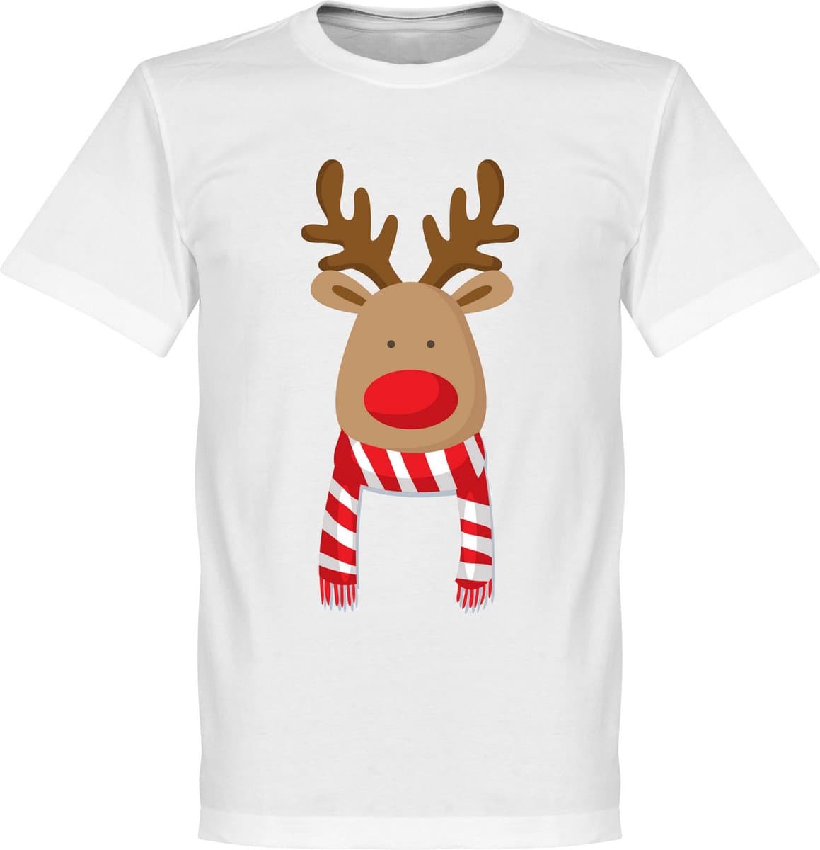 Reindeer Supporter T-Shirt - Rood/Wit - Kinderen - 104