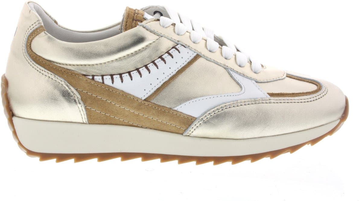 Dames Sneakers Piedi Nudi Harlem 01.05 Gold White Goud - Maat 38