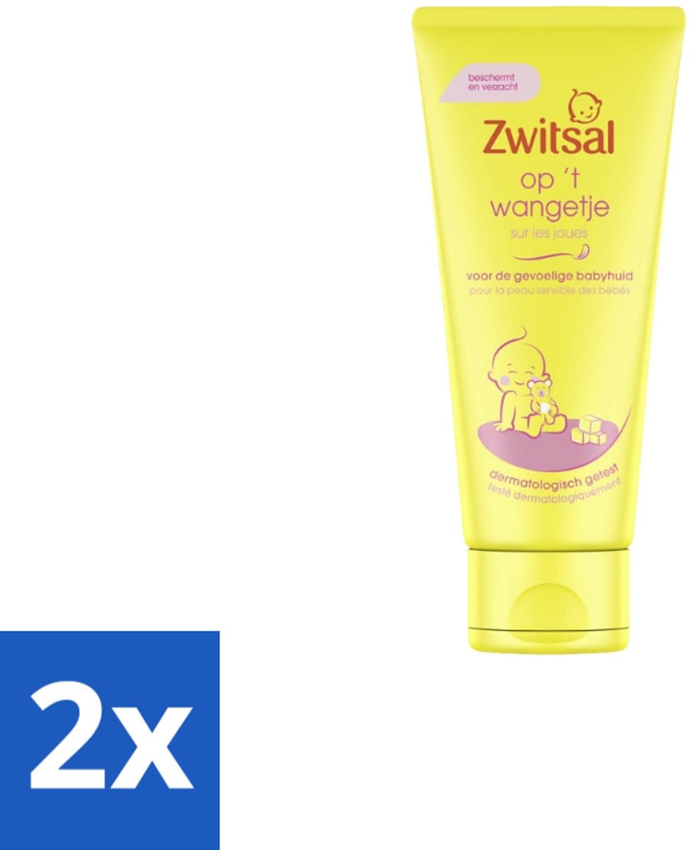 Zwitsal Gezichtscrème Op 't Wangetje 100 ml - Voordeelverpakking - 2 stuks