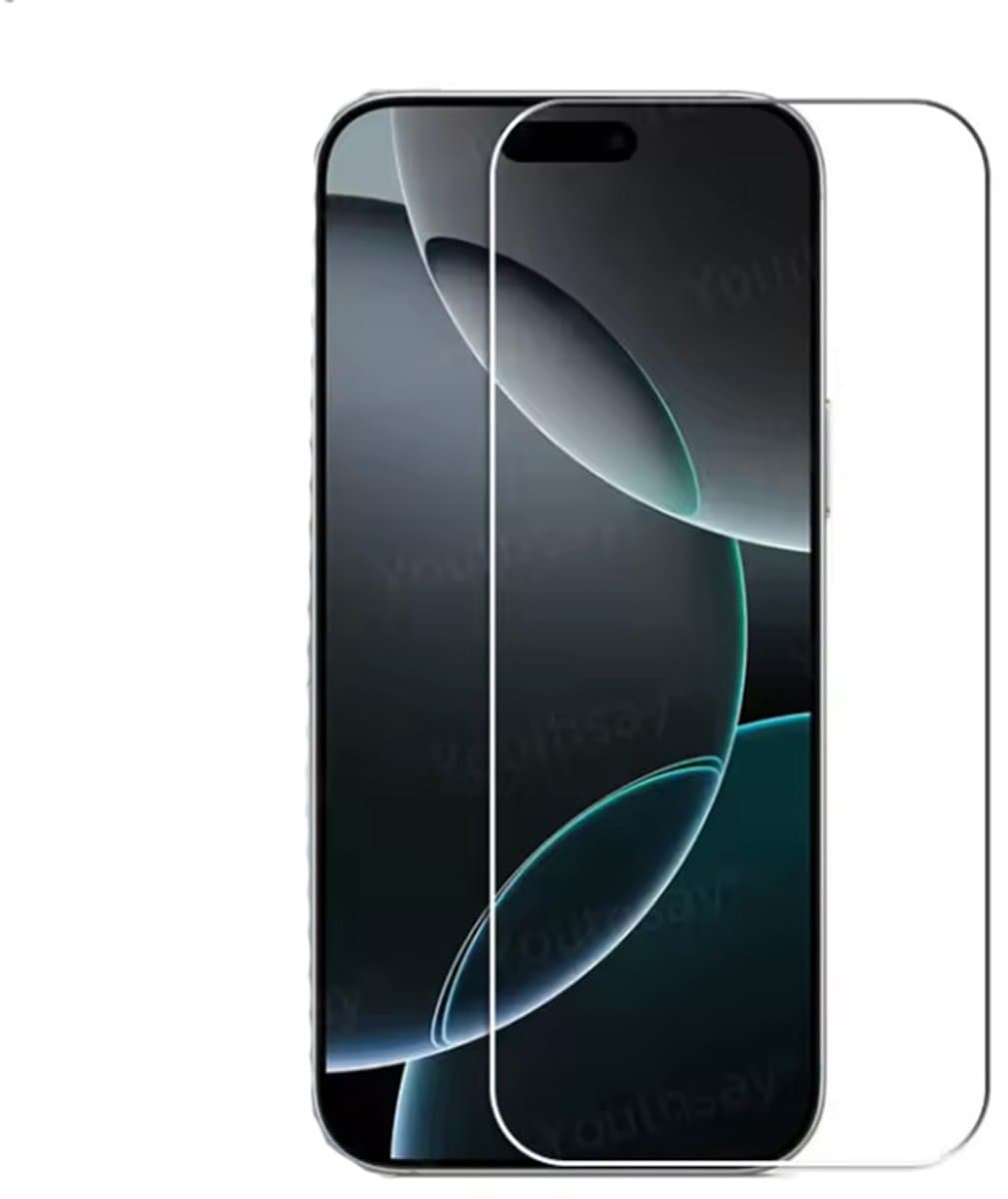 Screen protector geschikt voor iPhone 16 Pro en iPhone 17 - Glas – 1 stuk - Beschermplaatje geschikt voor iPhone 16 pro en 17 – Telefoonbescherming - Screen protectie - Bescherm jouw iPhone - CHPN