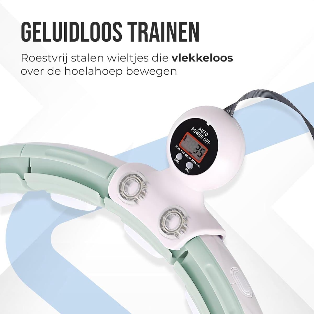 Fitness Hoelahoep - Verstelbare Hoepel - Buikspier Training - Met Gewicht en Timer - Tot 160cm Taille - Roze