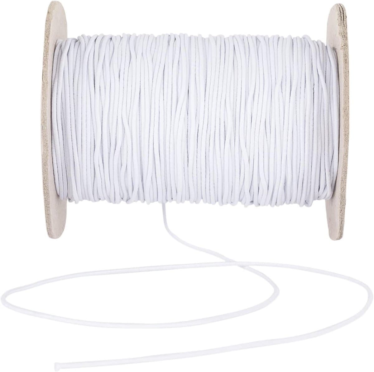 Elastische Banden - Naaiband Tailleband - Knutselen en Naaien - Veelzijdig en Duurzaam - 1 mm Breed - Wit