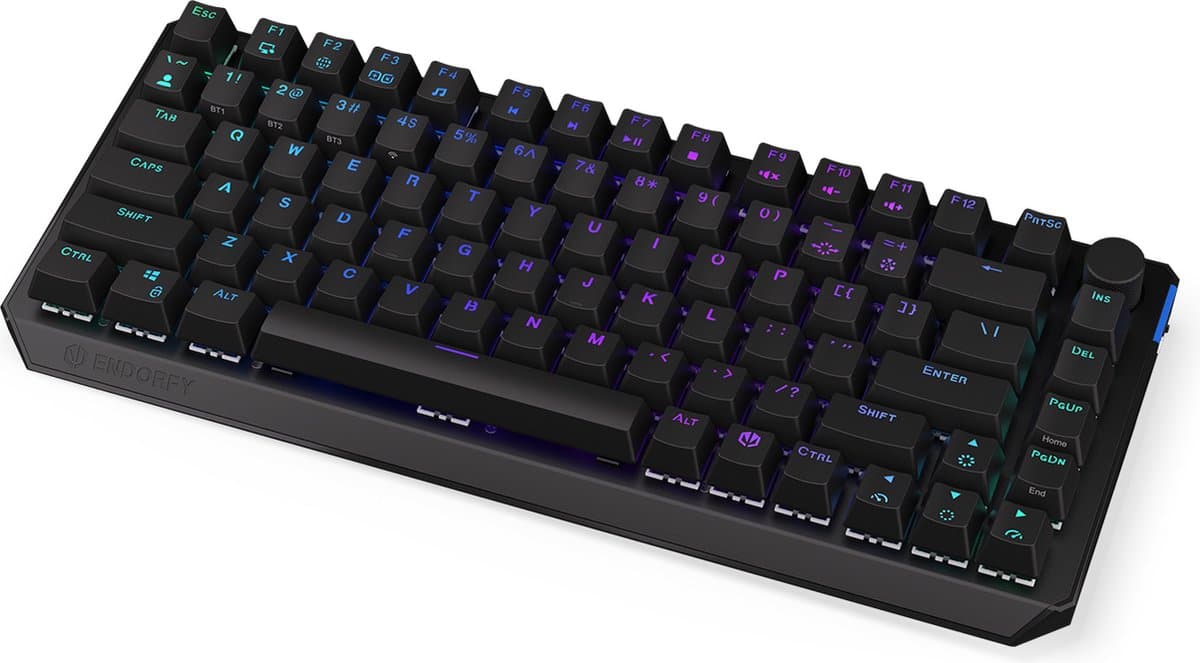 Endorfy Thock 75% Draadloos Kailh Red Switch RGB Engels Mechanisch Gamingtoetsenbord (EY5A073)