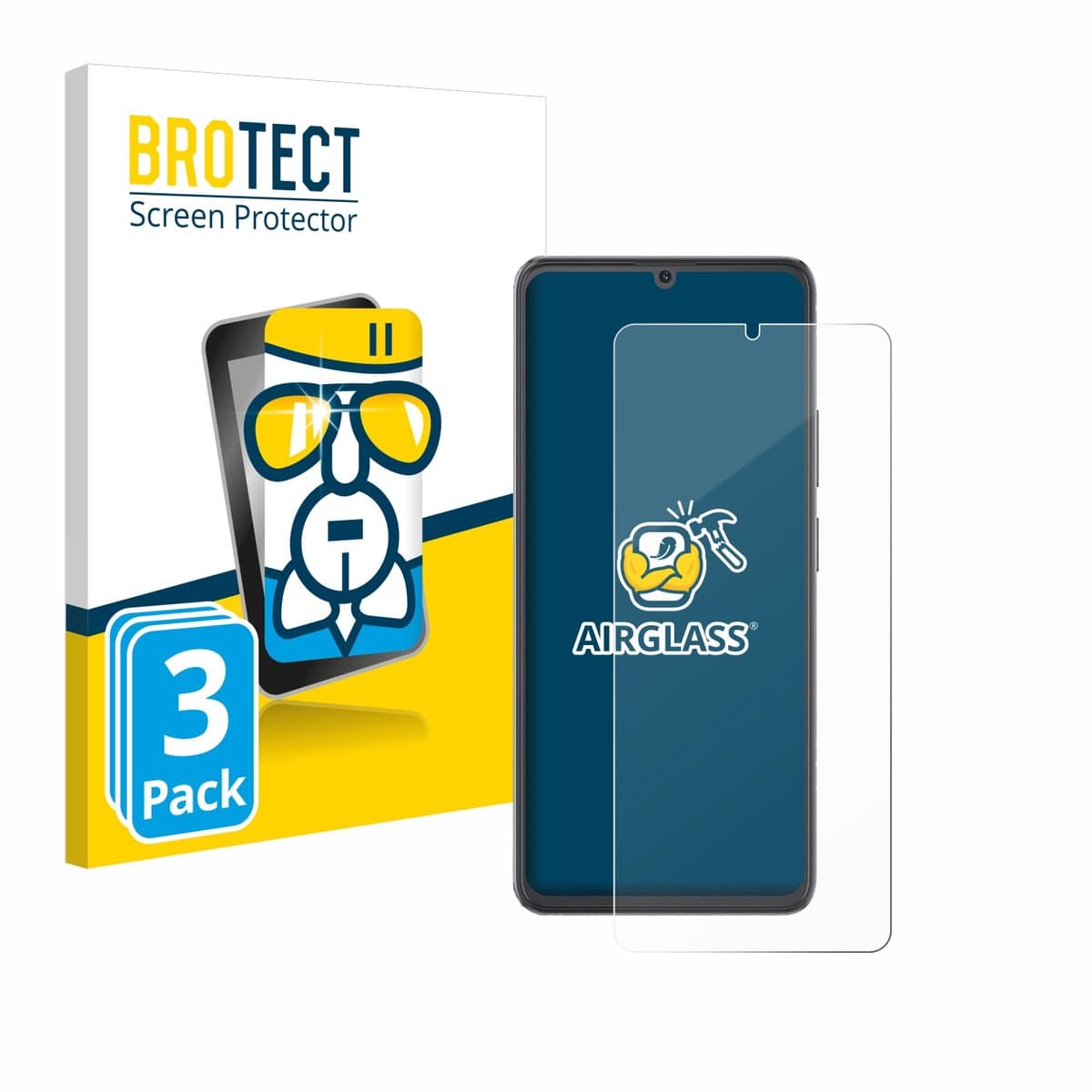 Screenprotector 3 Stuks voor Cubot A20 Beschermglas transparant