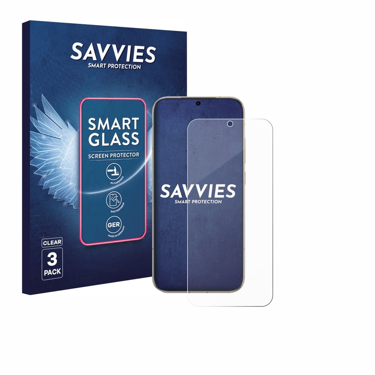 3 Stuks Savvies Screenprotector - geschikt voor Honor Magic 8 - beschermfolie glas transparant