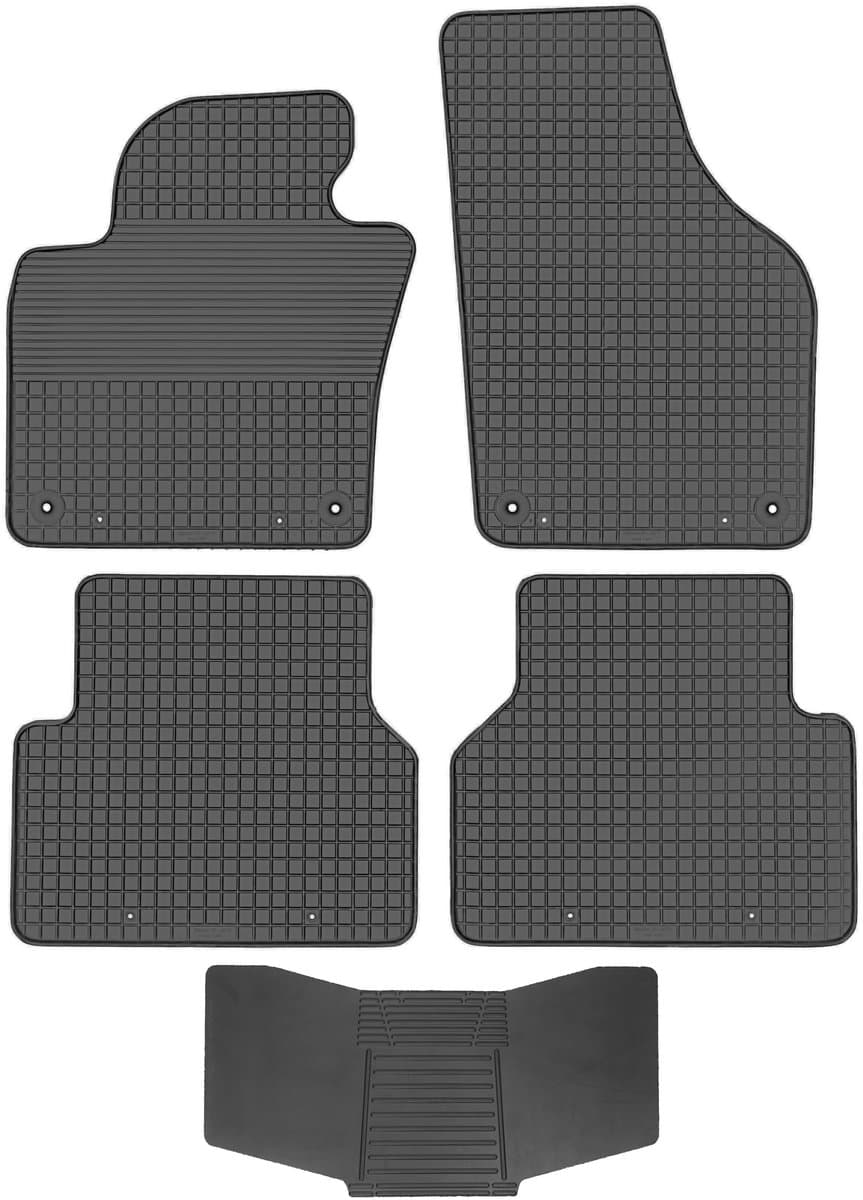 Max-Dywanik DOMA Serie - Automatten - VW Tiguan I - 2007-2015 - Zwarte Rubber