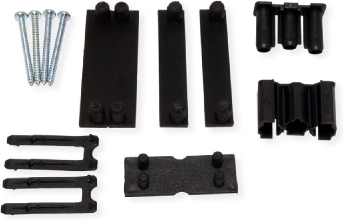 Montageset voor modulaire 18/3 stekkerdozen / zwart