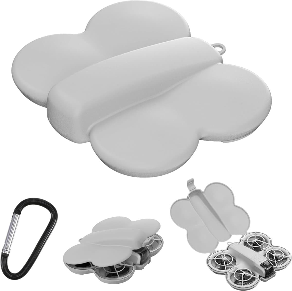 Drone Opbergtas - Beschermhoes Accessoires - Veilig Transport - Op Maat Gemaakt - 16.9 x 14.7 cm - Grijs