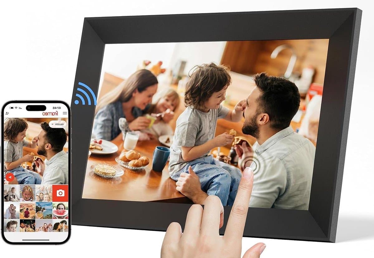 Digitale Fotolijst - WiFi Scherm - Foto's Delen - HD Touchscreen - 10.1 Inch - Zwart