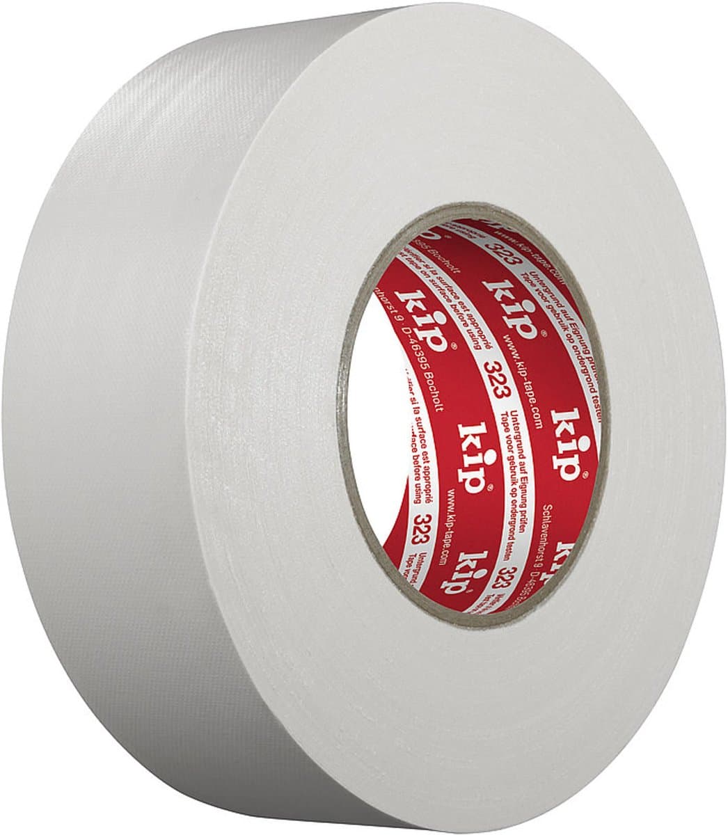 Kip 323 Gaffer Tape Wit 50mm - 50 meter