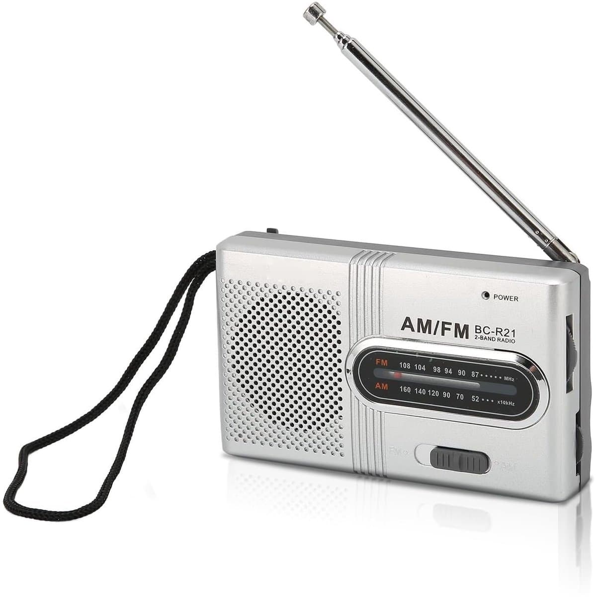Dailygoods- Zakradio met geweldige ontvangst - Draagbare Radio - Transistorradio met hoofdtelefoonaansluiting - Permanente magneetluidspreker - Digitale frequentieweergave - Geschikt voor ouderen