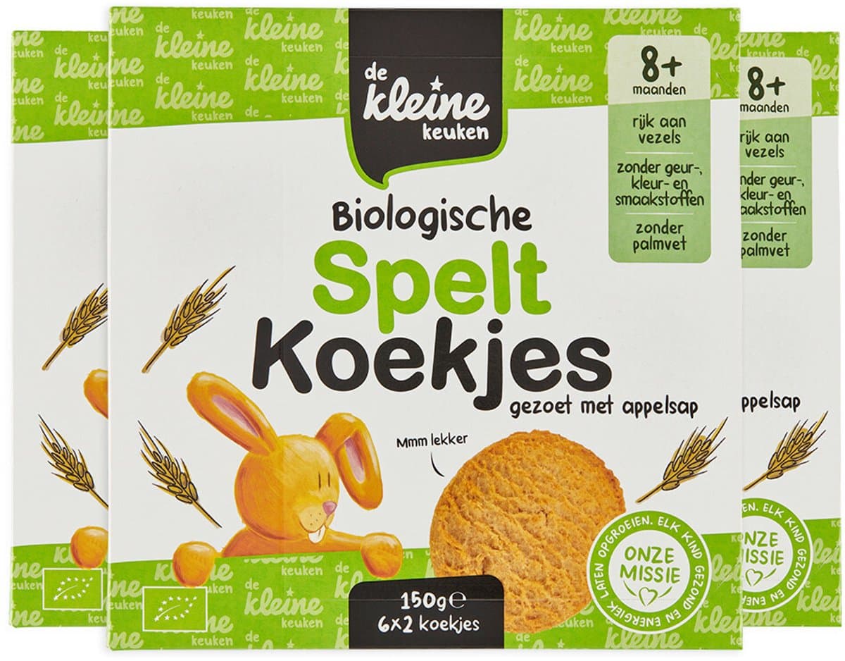 de Kleine Keuken Bio Speltkoekjes 150 gr