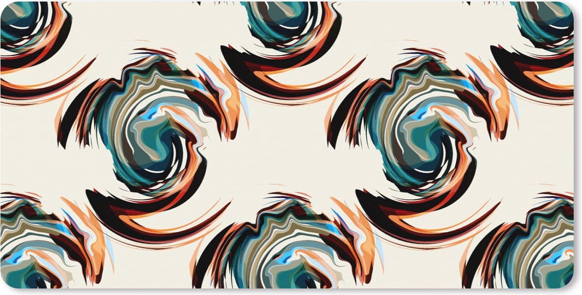 Muismat XXL 120x60 cm - Bureau onderlegger - Bureau mat Patronen - Abstract - Verf - Bureaumat - Gaming mousepad xl - Bureaulegger groot - Computer deskmat