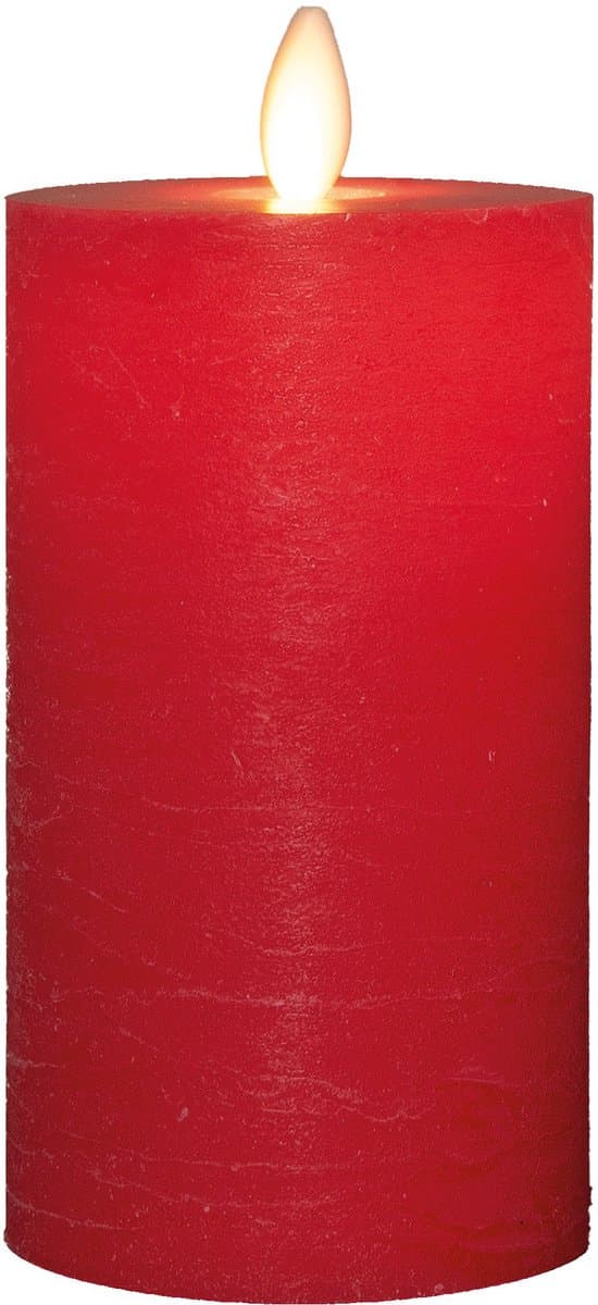 Annas collection - Stompkaars-USB wax 12,5x7,5 cm rood