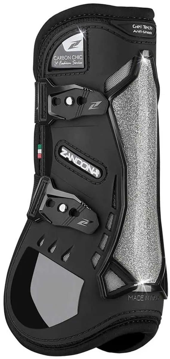 Zandona Carbon Chic Peesbeschermers L - Zwart