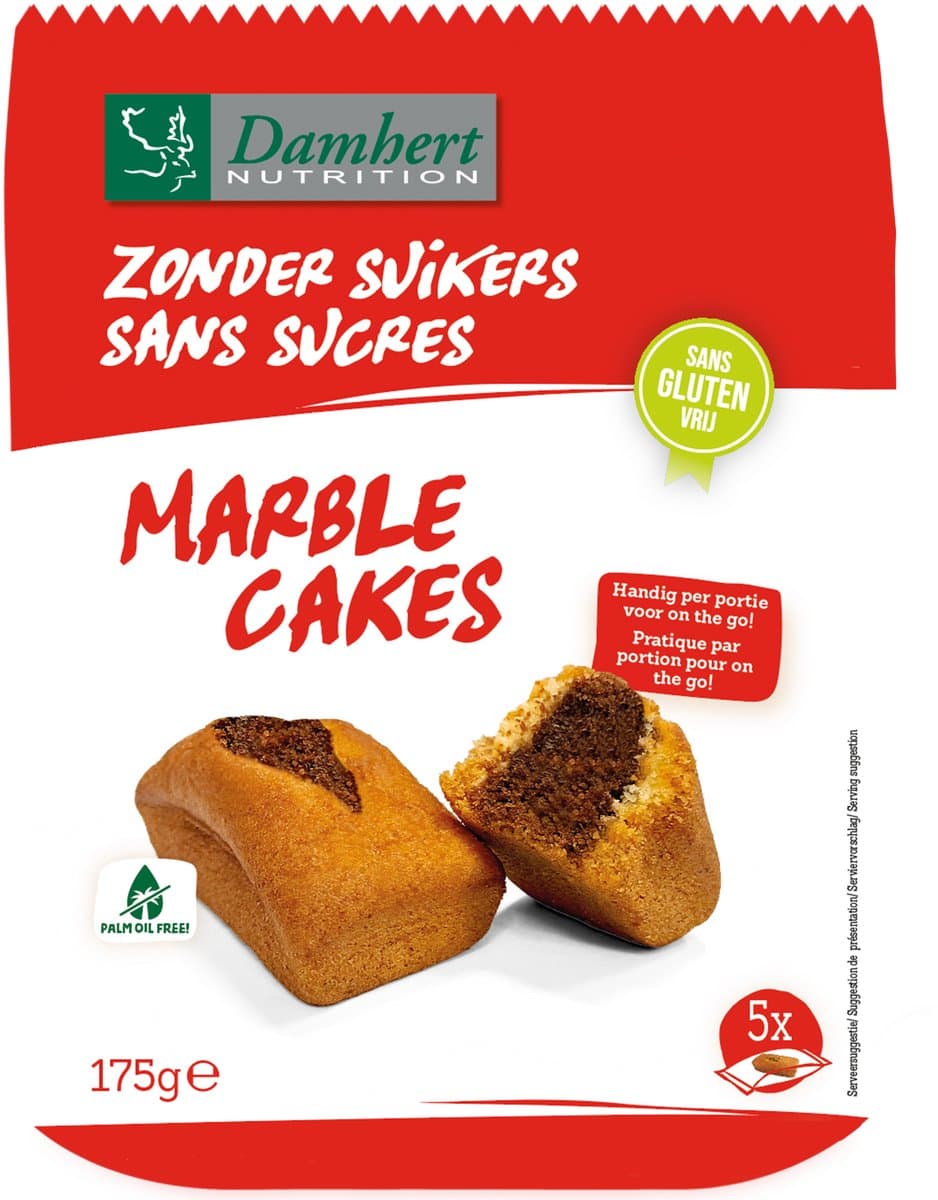 Damhert Marble Cakes - Zonder Suikers 175GR