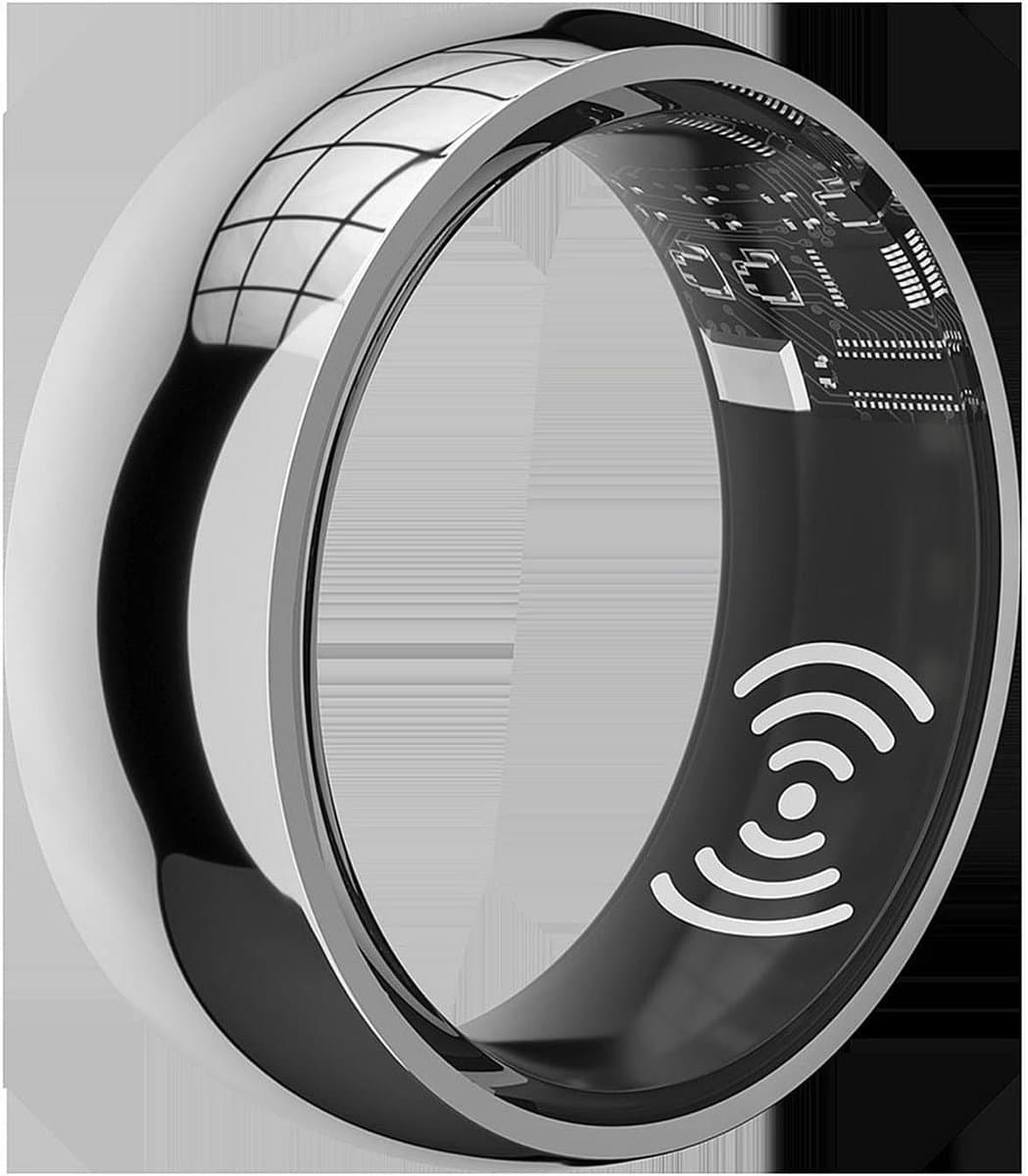 Slimme Ring - Fitness Tracker - Activiteiten Meten - Lichtgewicht Ontwerp - Maat 10 - Zilver