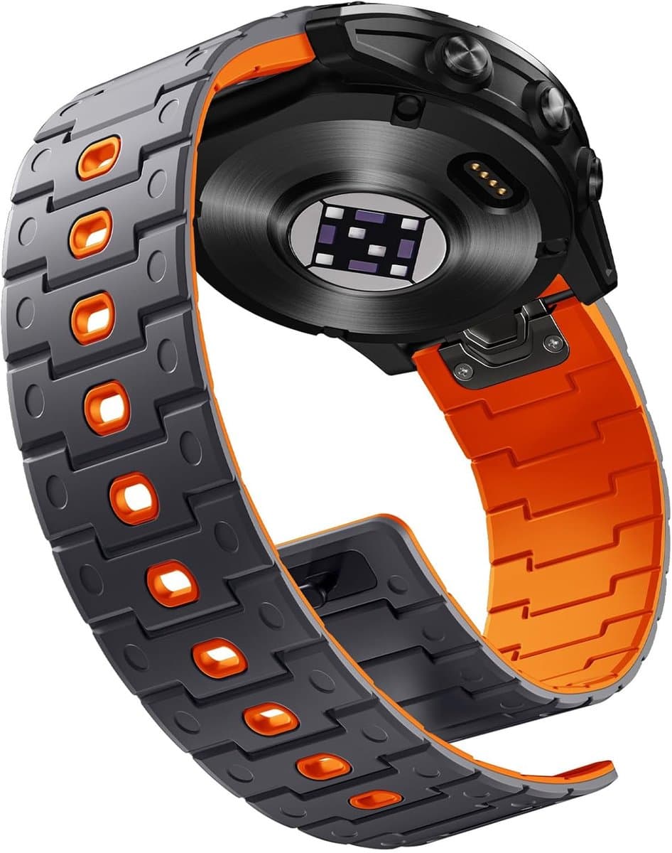 Sportband 22mm - Silicone Zacht - Magnetische Sluiting - Geschikt voor Garmin Fenix en Forerunner - ShopVlot