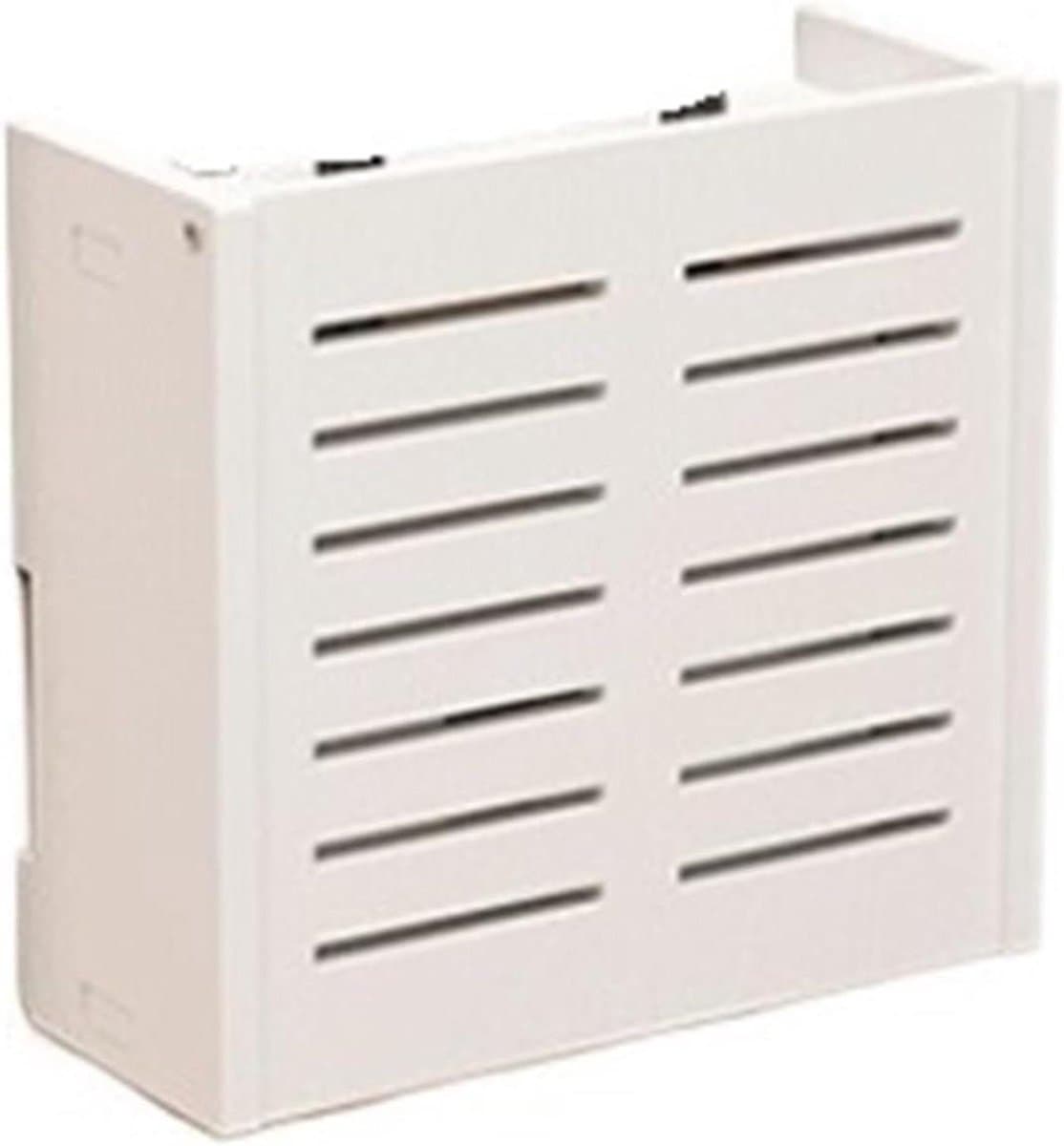 Router Opbergdoos - Wandplank Organizer - Draadloze Netwerken - Stevig Materiaal - S 21 x 235 x 76 cm - Wit