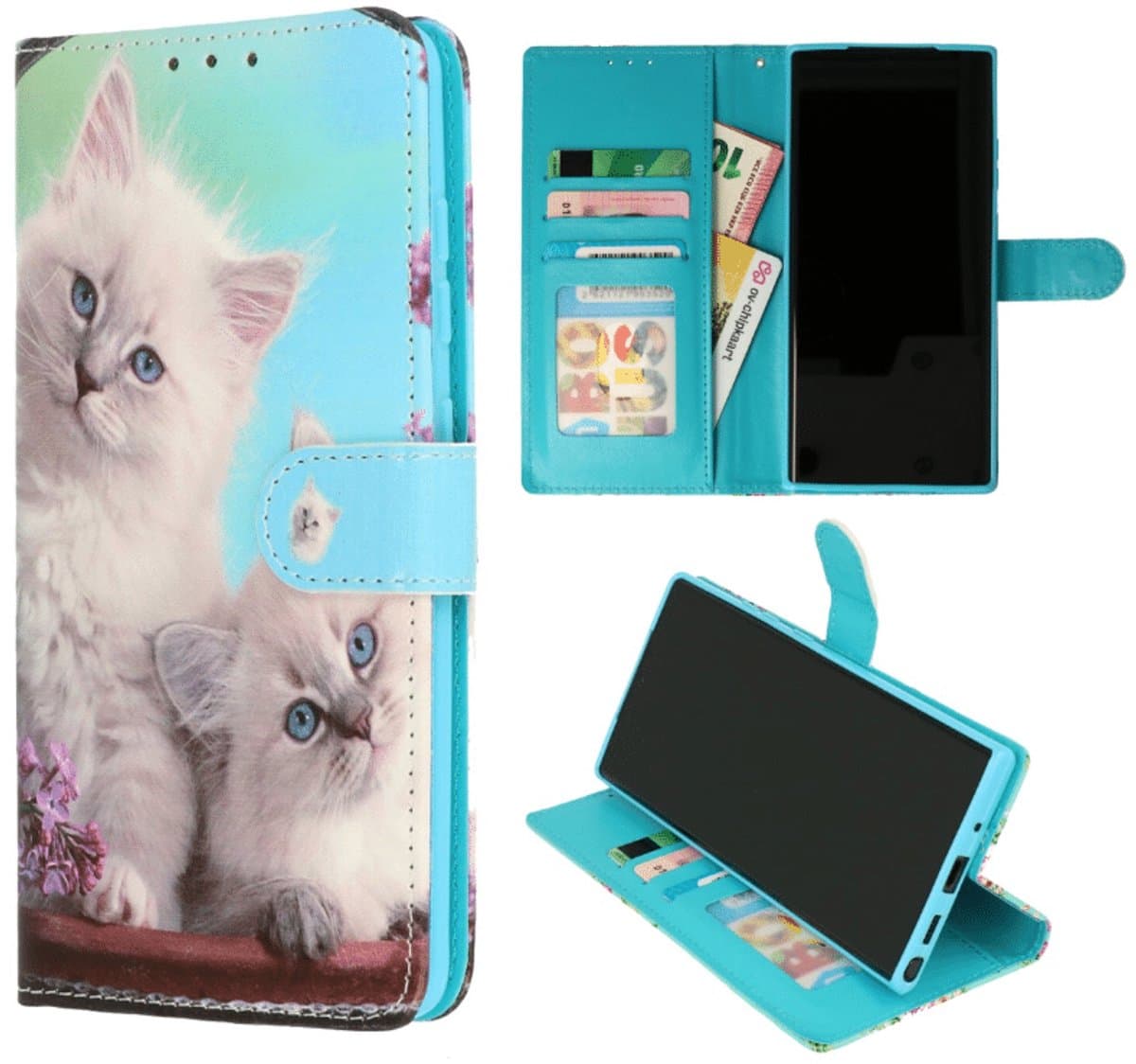 Casemania – Bookcase geschikt voor – Samsung Galaxy S25 Ultra – Kittens