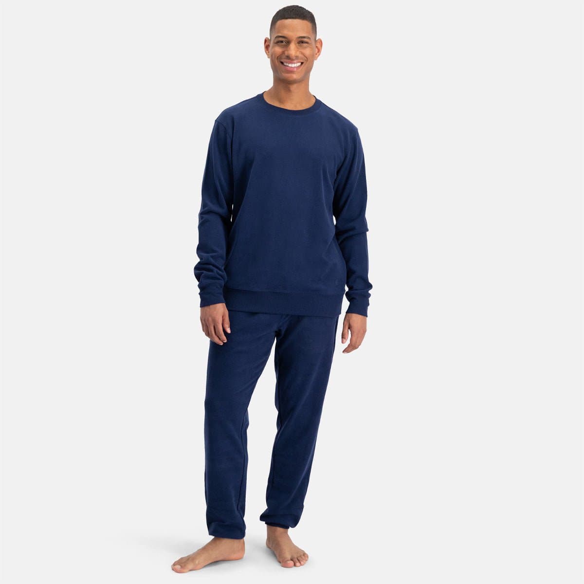 Bamboo Basics Loungebroek Heren Dean - Navy Joggingbroek - Maat XXL - Joggingbroek Heren Rechte Pijp - Bamboe Lounge Broek