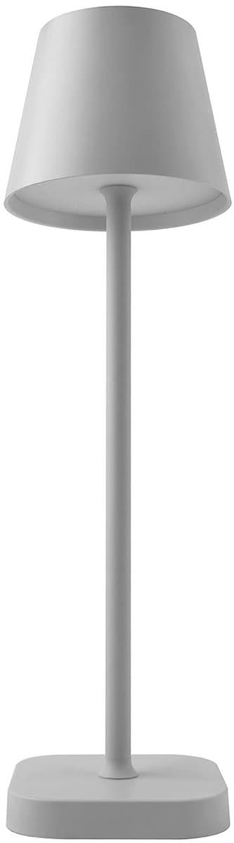 Draadloze Tafellamp voor Binnen en Buiten – Decoratieve en Dimbare Lamp – Oplaadbare Verlichting met 3 Lichtstanden – IP44 – Wit - BREND BR-2228