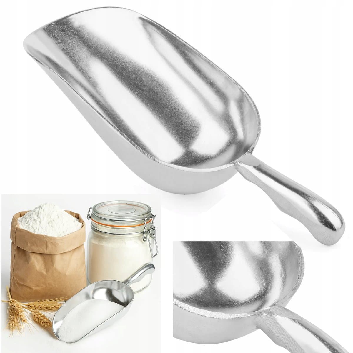 Aluminium Schep 720ml - Keuken, Winkel & Horeca
