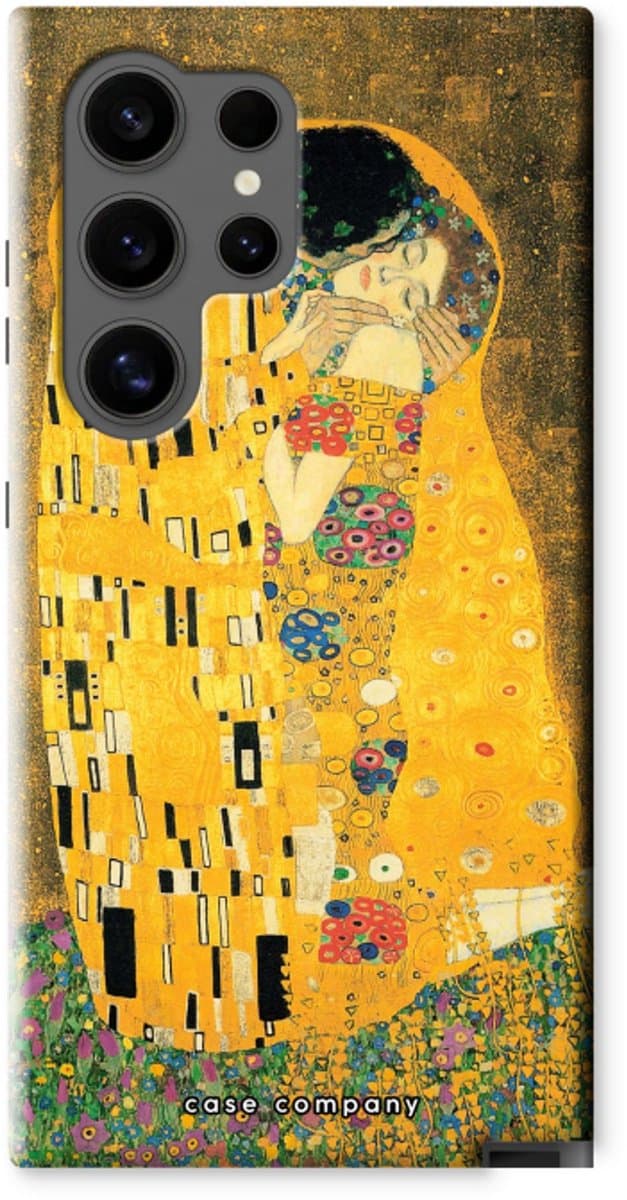 Case Company® - Hoesje geschikt voor Samsung Galaxy S24 Ultra hoesje - Der Kuss - Tough Case - Maximale Bescherming alle Kanten en Schermrand
